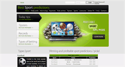 Desktop Screenshot of bestsportpredictions.com